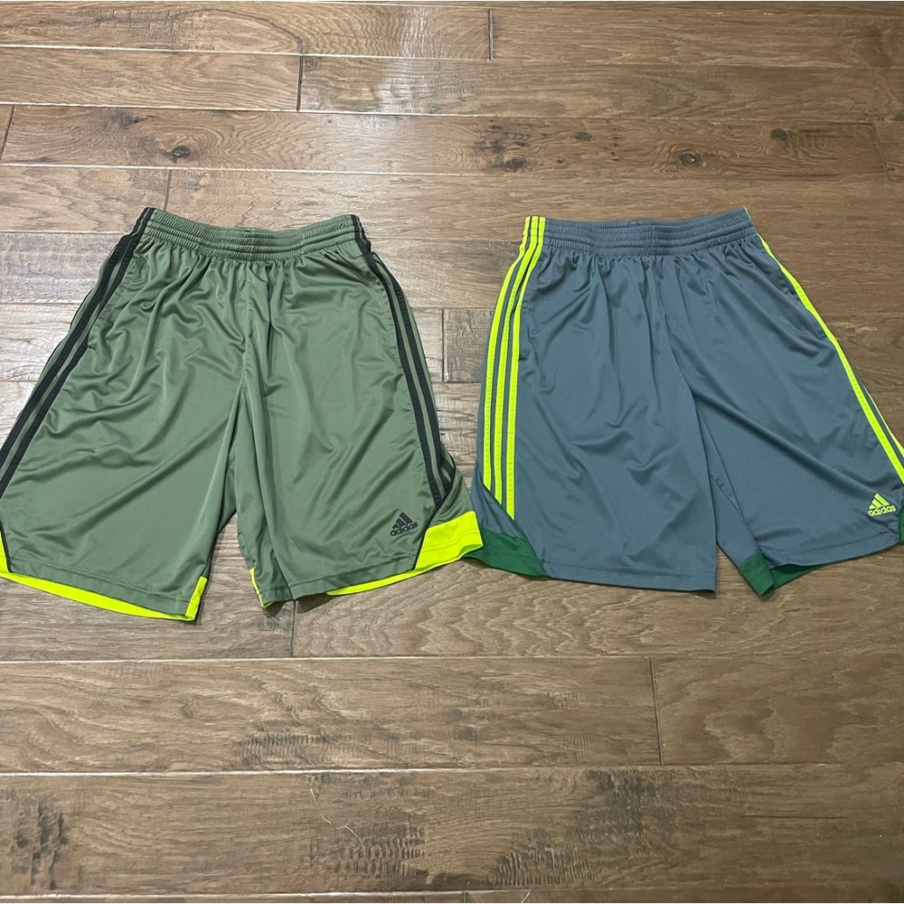 Set of 2 Mens Adidas Climalite old school shorts